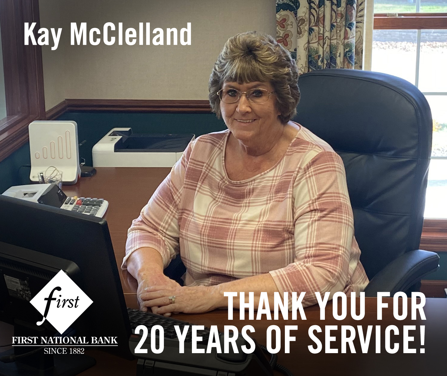 Kay McClelland Celebrates 20 Years with FNBA