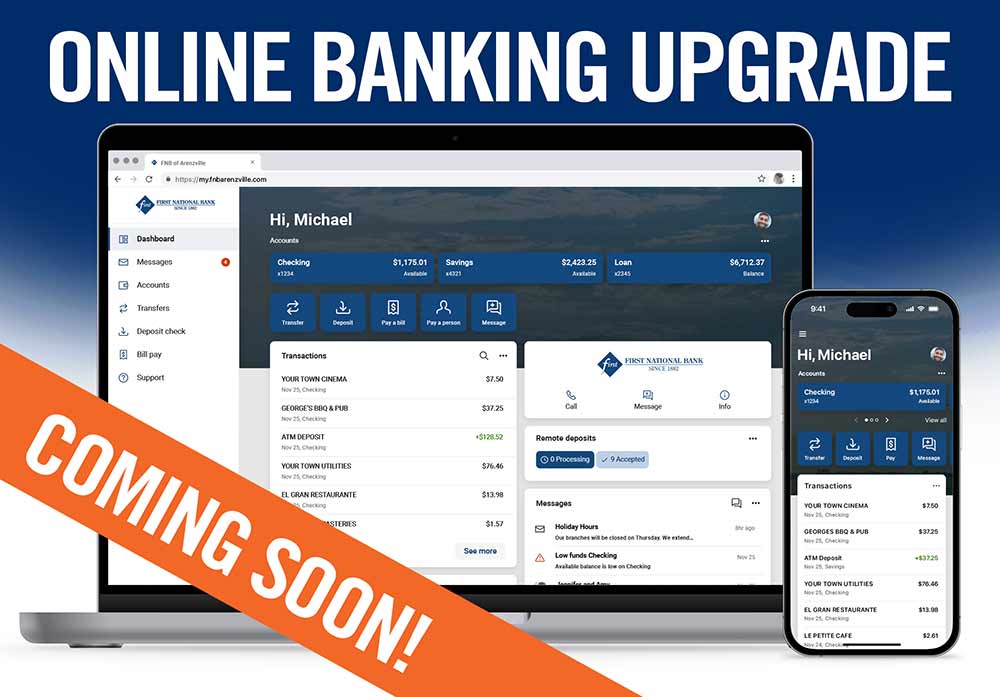 New Upgraded Online Banking and Mobile App Coming Soon!